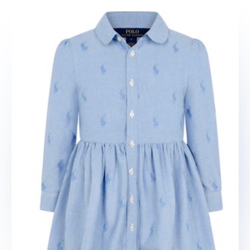 Polo Ralph Lauren Girls Shirt Dress - size 5